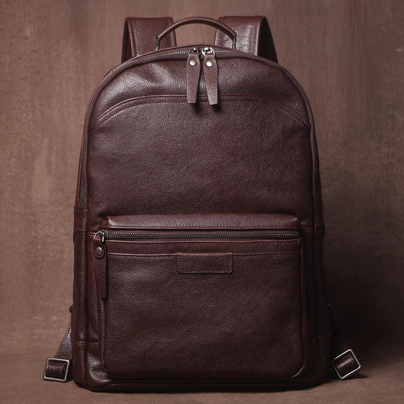 Luxury Leather Laptop Travel Backpack - Premium Professional Business Backpacks