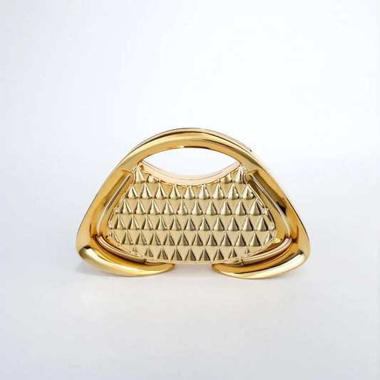 Women Top Handle Design Luxury Coin Purse - Elegant Acrylic Clip Crossbody Bag