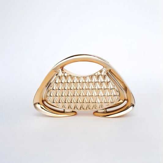 Women Top Handle Design Luxury Coin Purse - Elegant Acrylic Clip Crossbody Bag