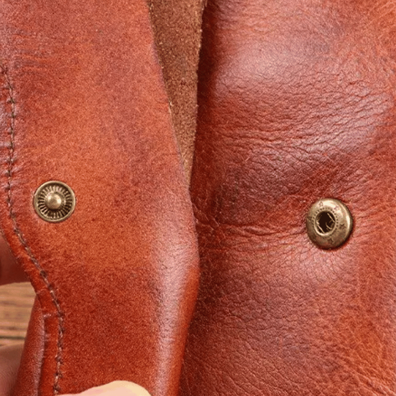 Retro Men Genuine Leather Handmade Bags - Multifunctional Card Holder Bag