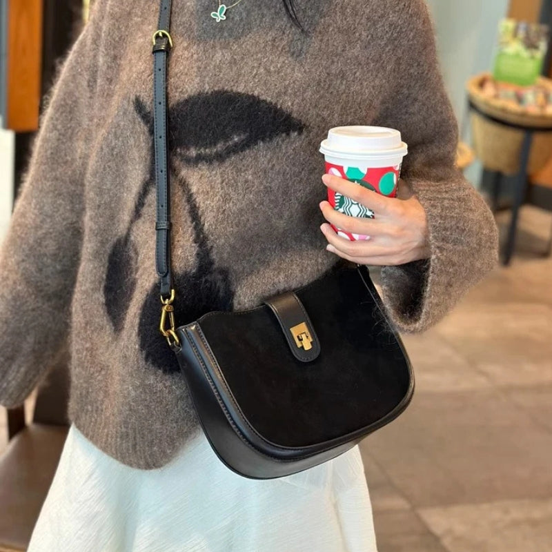 Women Cowhide Genuine Leather Shoulder Bag - Luxury Design Handbag