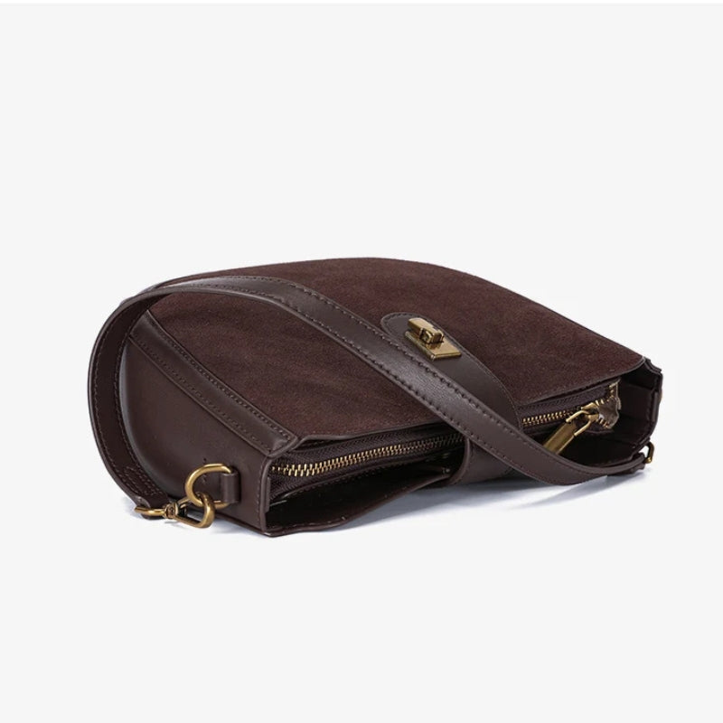 Women Cowhide Genuine Leather Shoulder Bag - Luxury Design Handbag