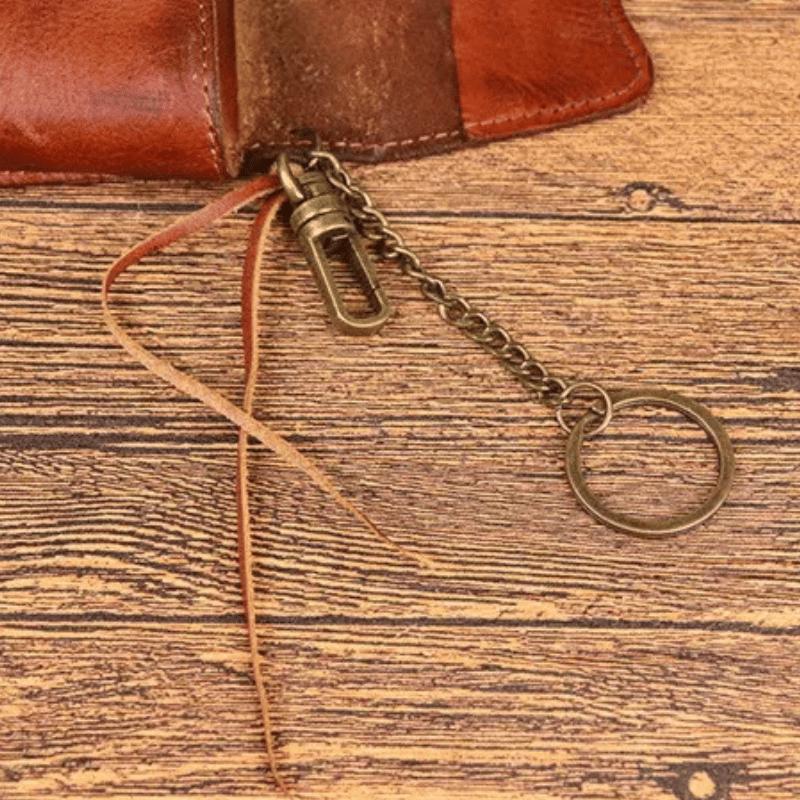 Retro Men Genuine Leather Handmade Bags - Multifunctional Card Holder Bag