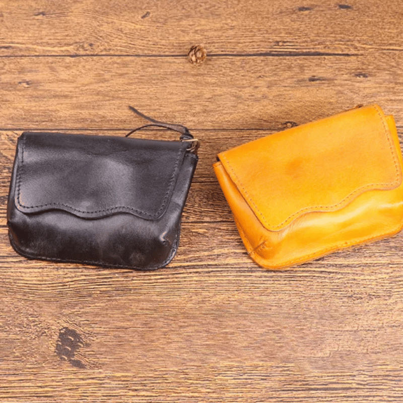 Retro Men Genuine Leather Handmade Bags - Multifunctional Card Holder Bag