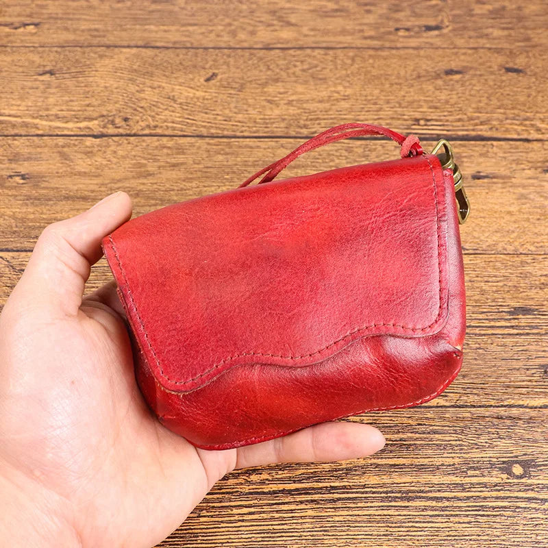Retro Men Genuine Leather Handmade Bags - Multifunctional Card Holder Bag