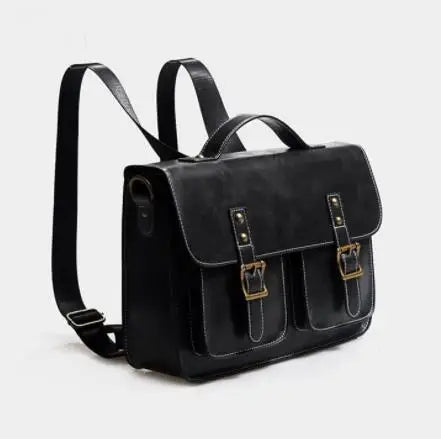 Retro Leather Women backpacks Shoulder Bag - Laptop Business Handbags