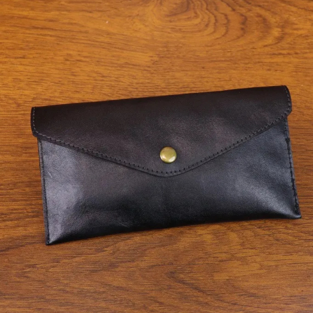 Genuine Leather Men Handmade Wallet - High Quality Retro Handbag