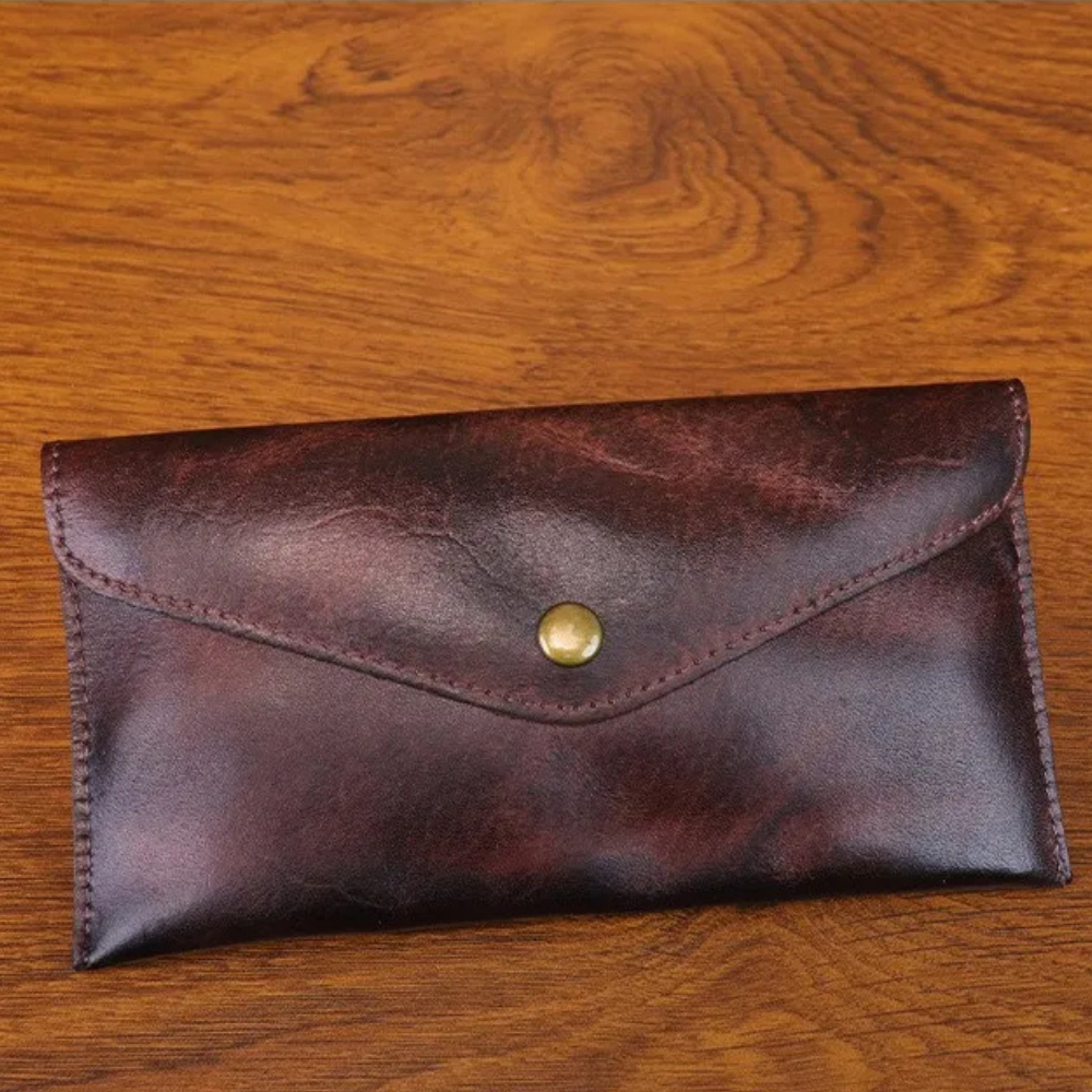 Genuine Leather Men Handmade Wallet - High Quality Retro Handbag