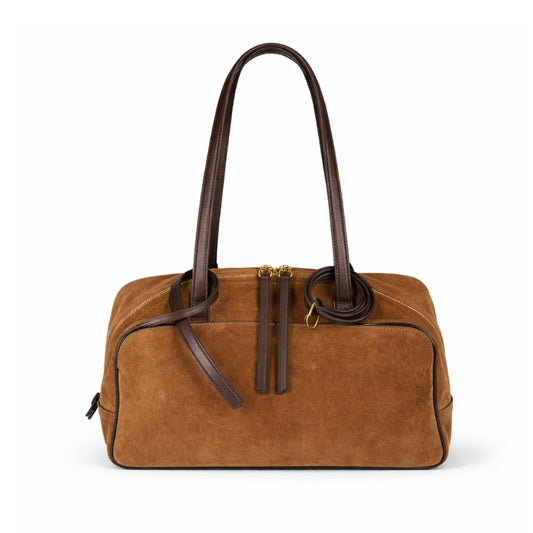 Women's Suede Cowhide Luxury Tote Bag - Large Capacity Winter Velvet Bags