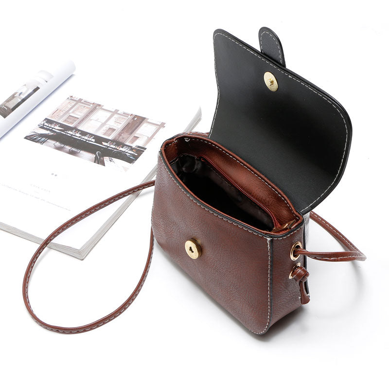 Women Small Vintage Shoulder Bag Messenger Crossbody Bag - Scraften