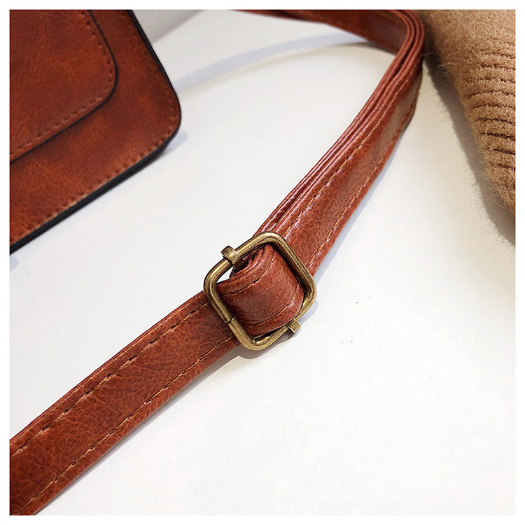 Vintage Women Flap Fashion Casual Leather Shoulder Bags Lady Crossbody Messenger Bag - Scraften