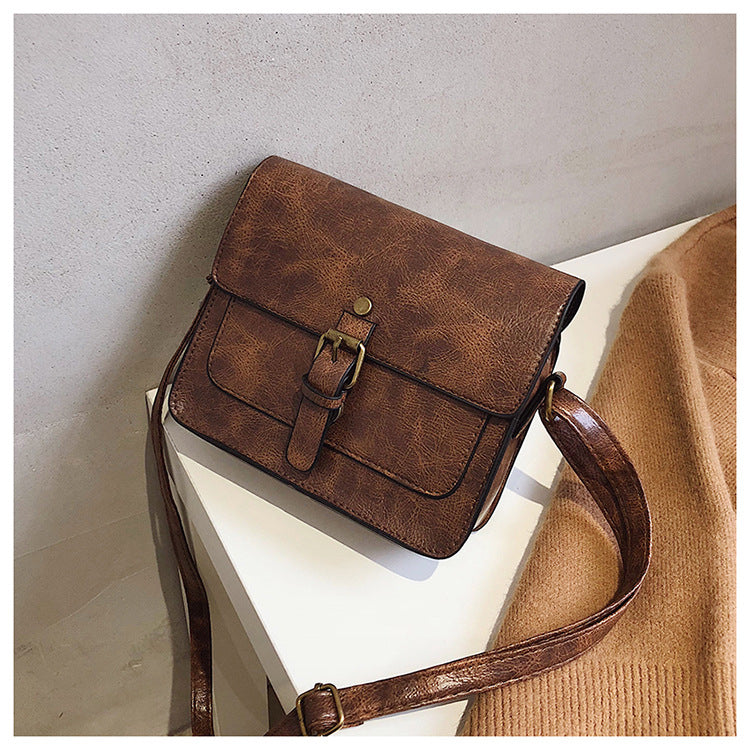 Vintage Women Flap Fashion Casual Leather Shoulder Bags Lady Crossbody Messenger Bag - Scraften