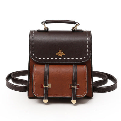 Belt Retro Ladies Casual Backpack - Scraften