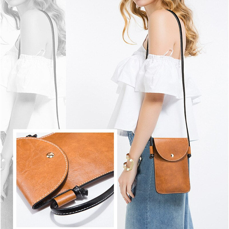 Elegant Tassel Leather Shoulder Handbag 4 Sets Hobo Bag - Scraften