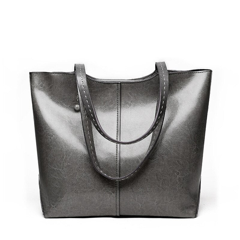 Genuine Cow Leather Luxury Handbag Tote Bag - Scraften