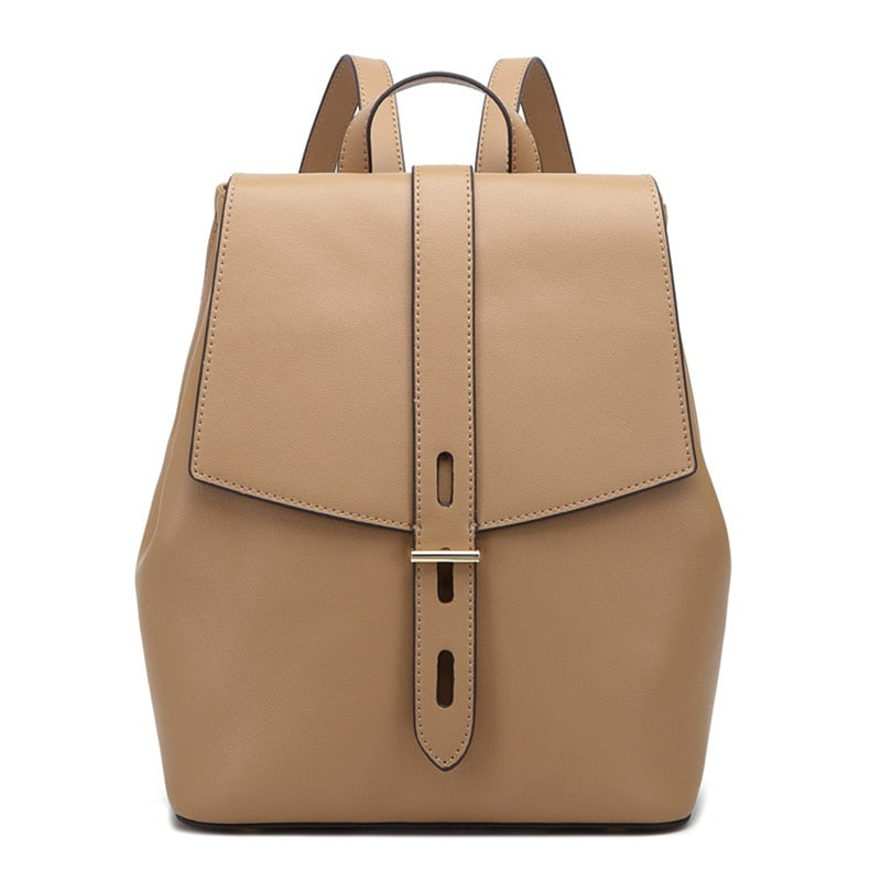 Genuine Leather Women's Backpack Rucksack - Scraften