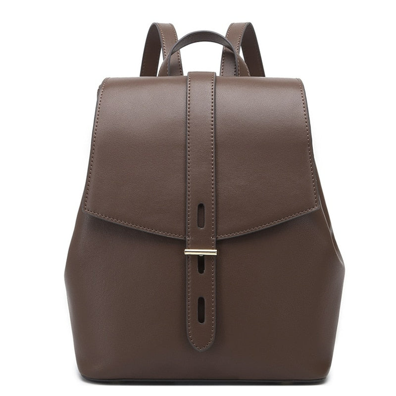 Genuine Leather Women's Backpack Rucksack - Scraften