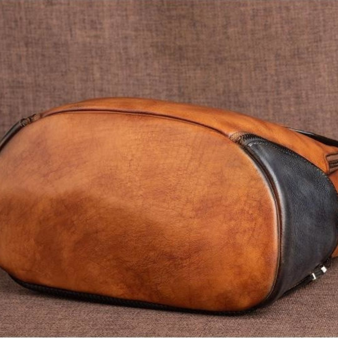 Handmade Embossed Vintage Fashion Backpack - Scraften