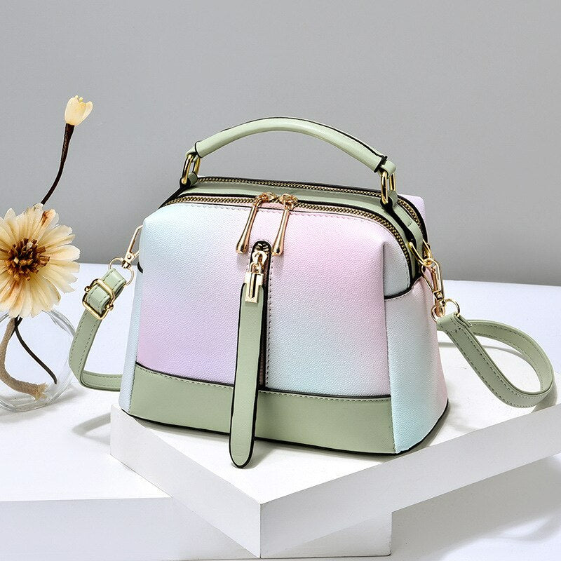 Ice Cream Texture One-Shoulder Messenger Bag - Scraften