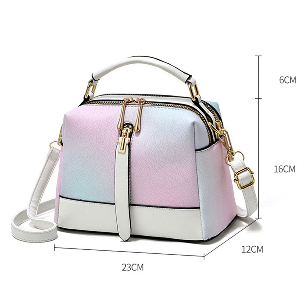 Ice Cream Texture One-Shoulder Messenger Bag - Scraften