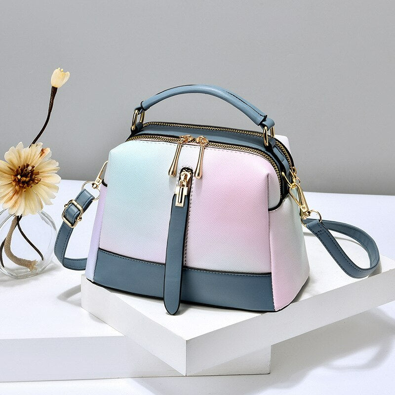 Ice Cream Texture One-Shoulder Messenger Bag - Scraften