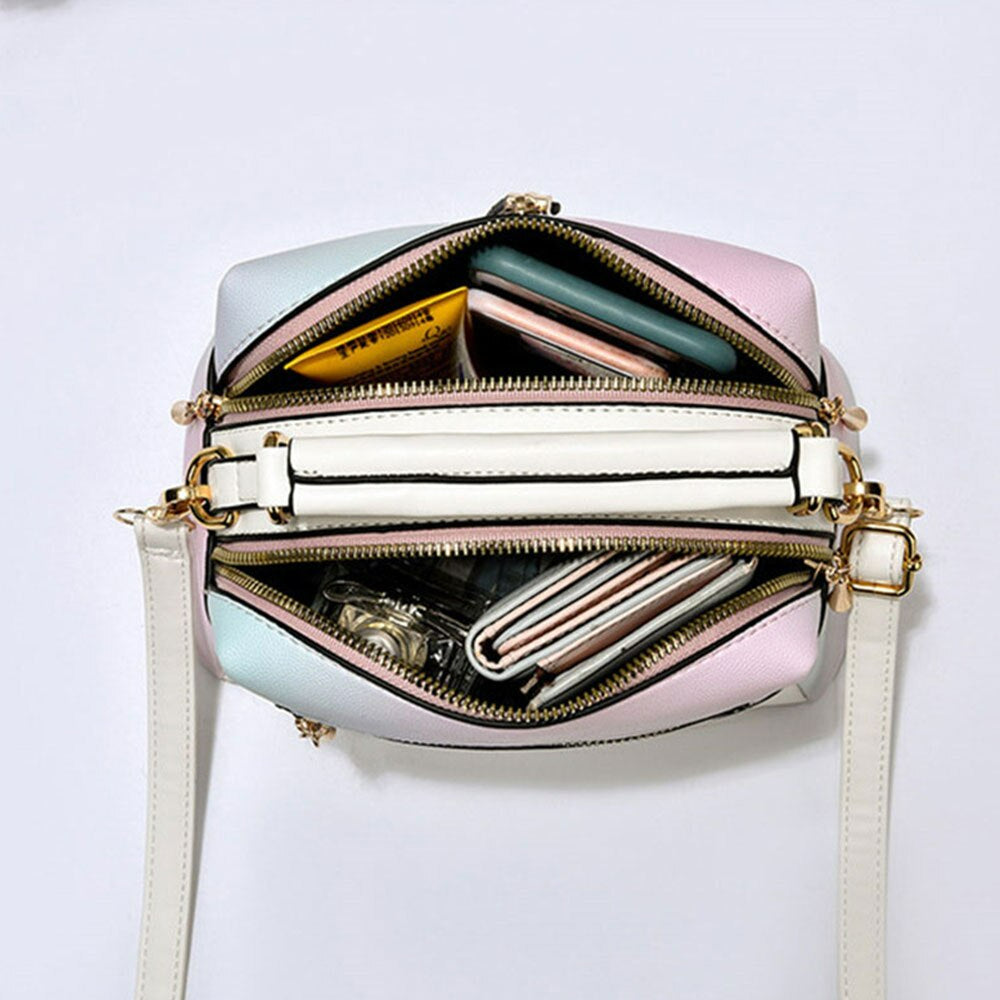 Ice Cream Texture One-Shoulder Messenger Bag - Scraften