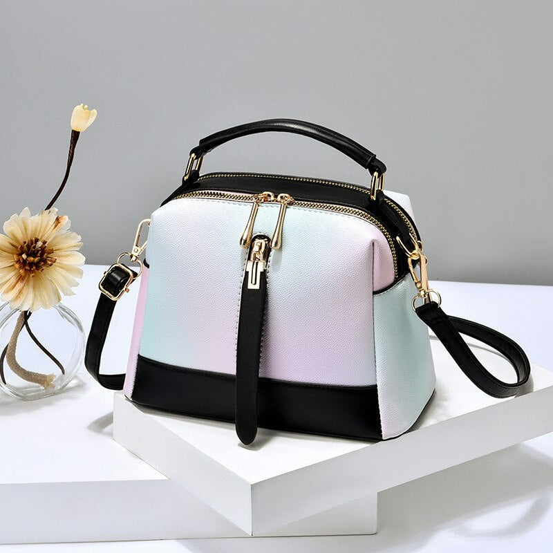 Ice Cream Texture One-Shoulder Messenger Bag - Scraften