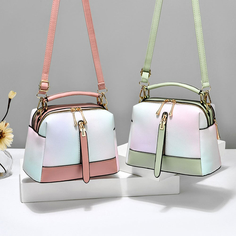 Ice Cream Texture One-Shoulder Messenger Bag - Scraften