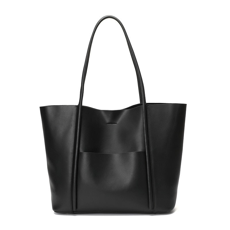 Large Luxury Leather Shoulder Bag Women Tote Bag - Scraften