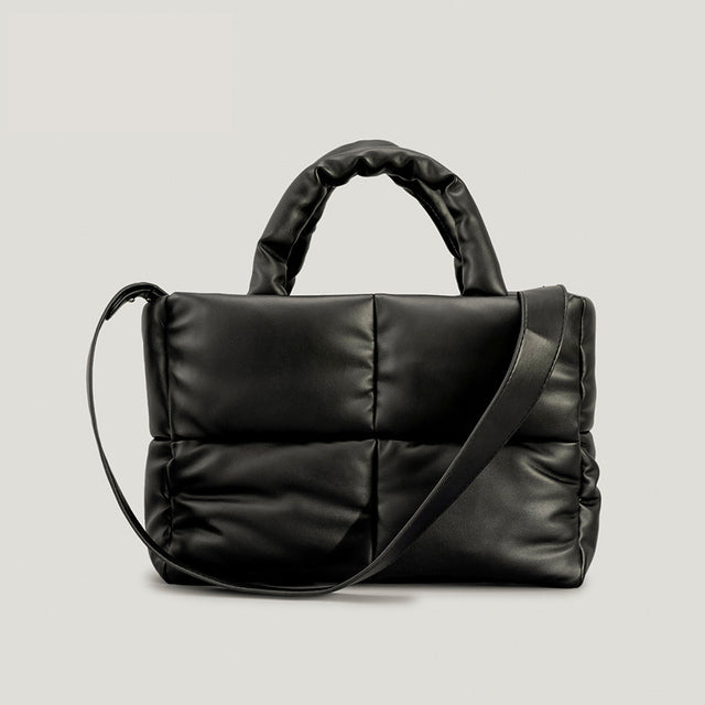 Large Tote Padded Shoulder Handbag Luxury Nylon Crossbody Bag - Scraften