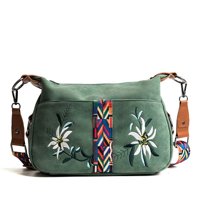 Multifunction Shoulder Embroidery Handbag - Scraften