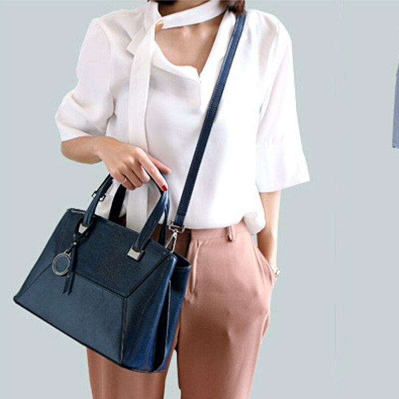 Oil Wax Cowhide Cross body Handbag - Scraften