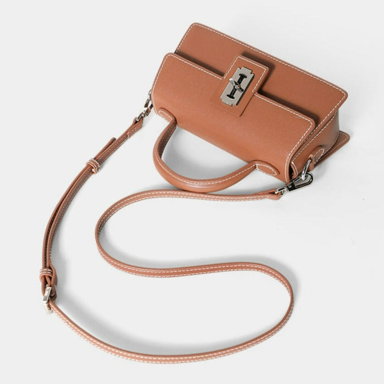 Real Cowhide Ladies Purse Genuine Leather Crossbody Bag - Scraften