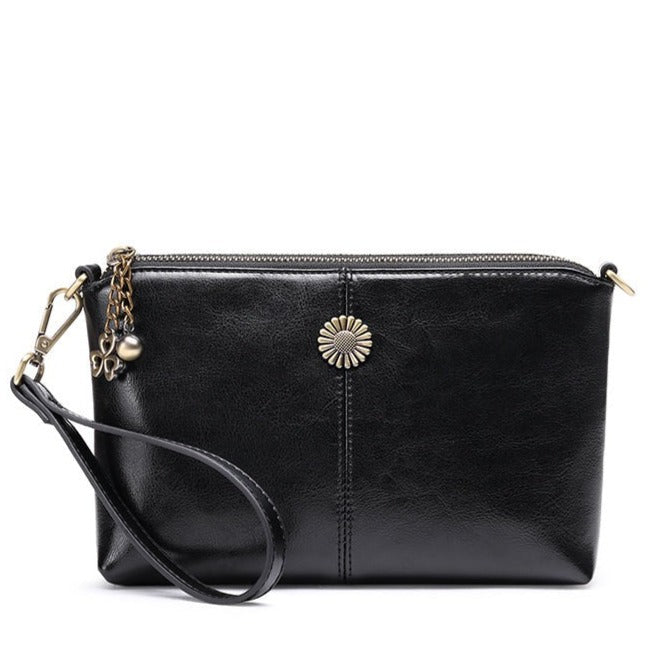 Real Cowhide Women's Clutch Messenger Bag - Korean Version - Scraften