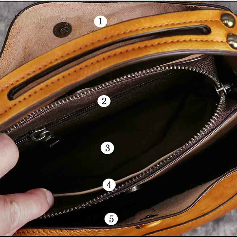 Retro Genuine Leather Shoulder Bag - Scraften