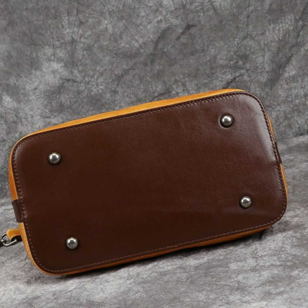 Retro Genuine Leather Shoulder Bag - Scraften