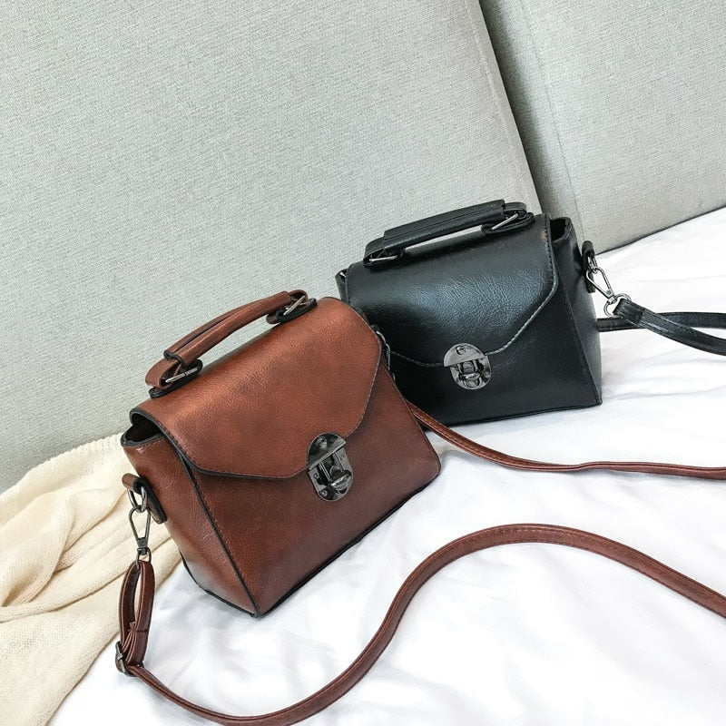 Vintage Small Top-handle Shoulder Bag - Scraften