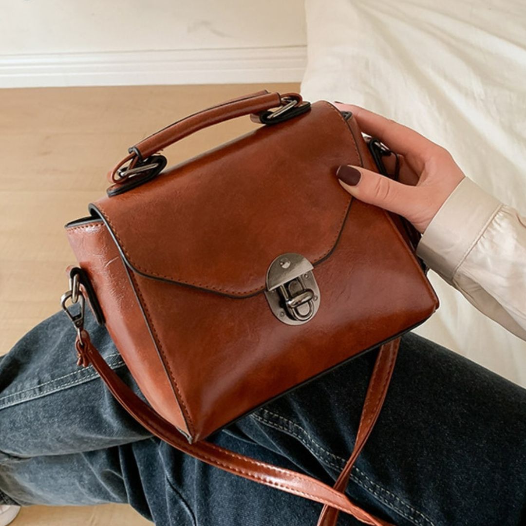 Vintage Small Top-handle Shoulder Bag - Scraften