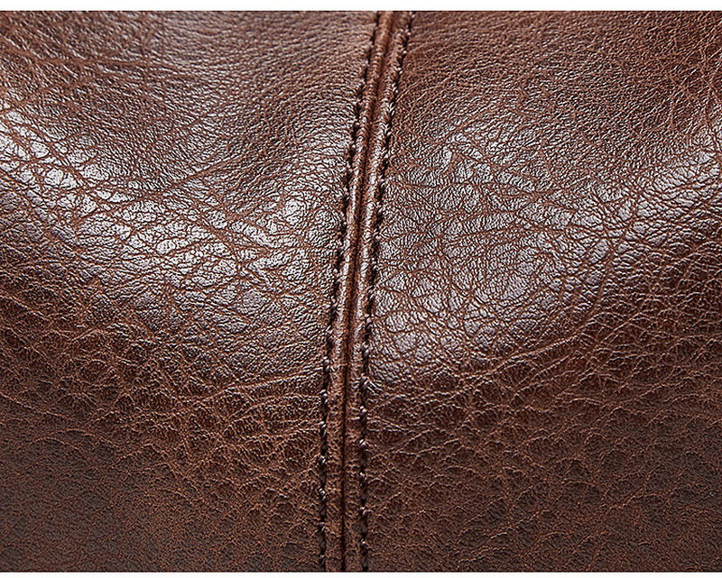 Winter Vintage PU Leather Tassel Handbag - Scraften