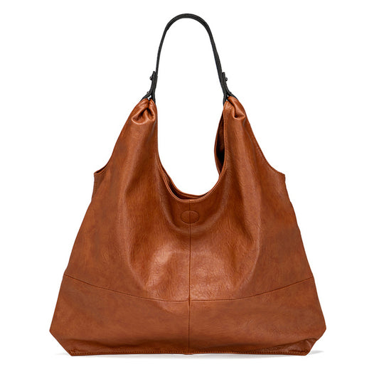 Women Genuine Leather Large Capacity Handbag - Scraften