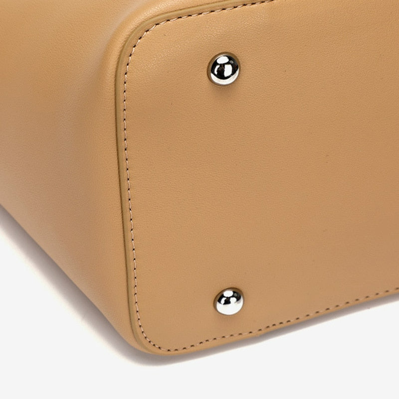 Large Luxury Leather Shoulder Bag Women Tote Bag - Scraften