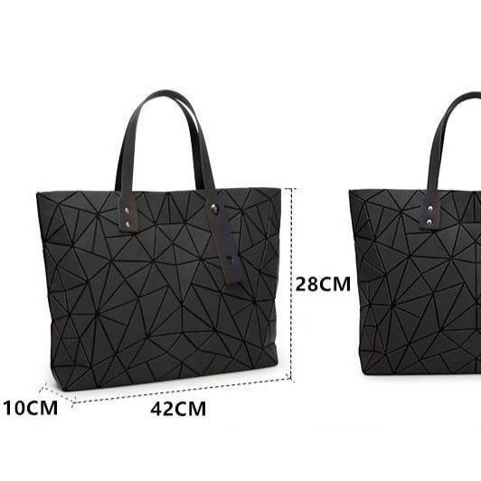 Women's Tote Geometric Quilted Shoulder Bag - Scraften