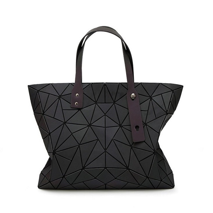 Women's Tote Geometric Quilted Shoulder Bag