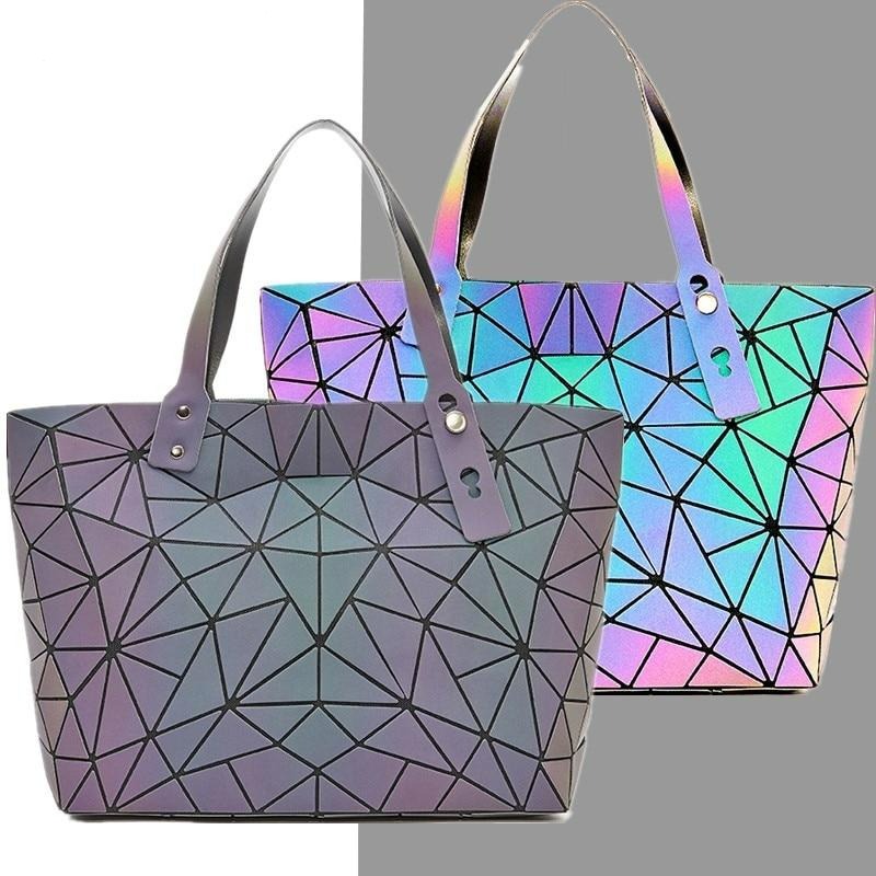 Women's Tote Geometric Quilted Shoulder Bag - Scraften