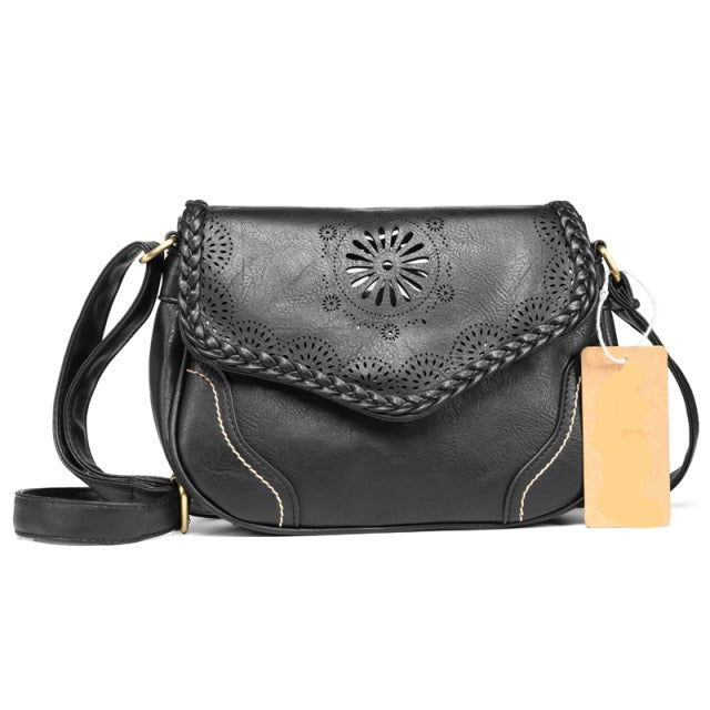 Vintage Pu Leather Women Shoulder Bag